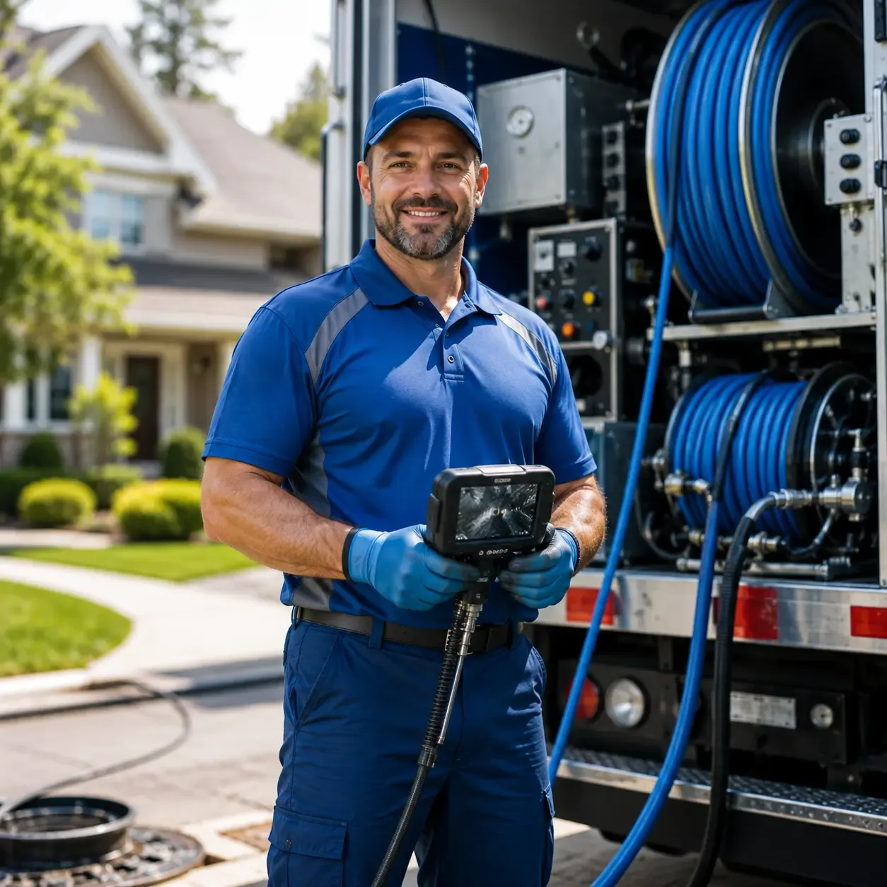 Local outdoor drain cleaning specialists in Charlevoix, MI